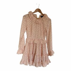 Sister Jame Pink Polka Dot Mini  Dress XS/S